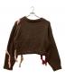 Andequal (アンドコール) asymmetry fringe knit ブラウン サイズ:F：5000円