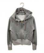 JENNEジェンヌ）の古着「日本製美ラインパーカー」｜グレー