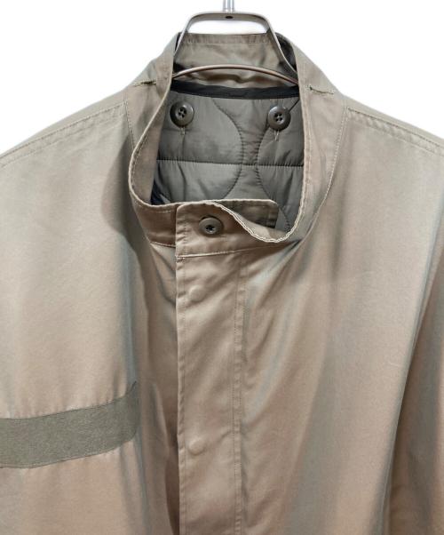 EDIFICE（エディフィス）EDIFICE (エディフィス) ライナー付きシャンブレーM-65 モッズコート ベージュ サイズ:SIZE Mの古着・服飾アイテム