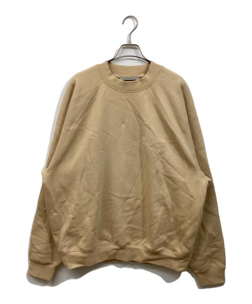 FOG ESSENTIALS（フィアオブゴッド エッセンシャル）FOG ESSENTIALS (フィアオブゴッド エッセンシャル) クルーネックスウェット ベージュ サイズ:	SIZE Lの古着・服飾アイテム