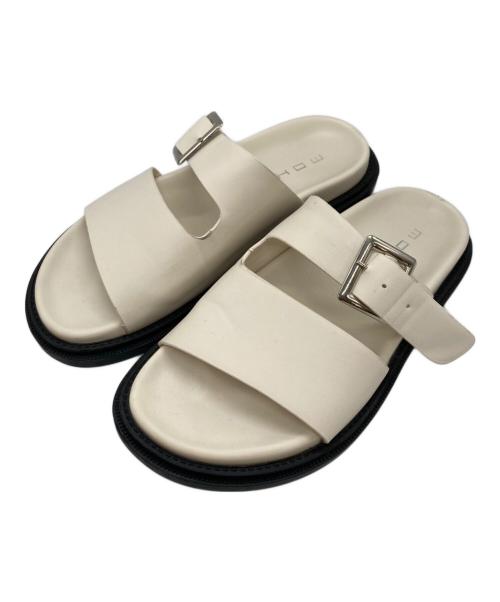 MOHI（モヒ）MOHI (モヒ) 2ベルトフラットサンダル アイボリー サイズ:SIZE 23.5cmの古着・服飾アイテム