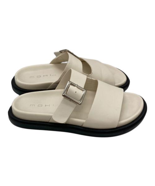 MOHI（モヒ）MOHI (モヒ) 2ベルトフラットサンダル アイボリー サイズ:SIZE 23.5cmの古着・服飾アイテム