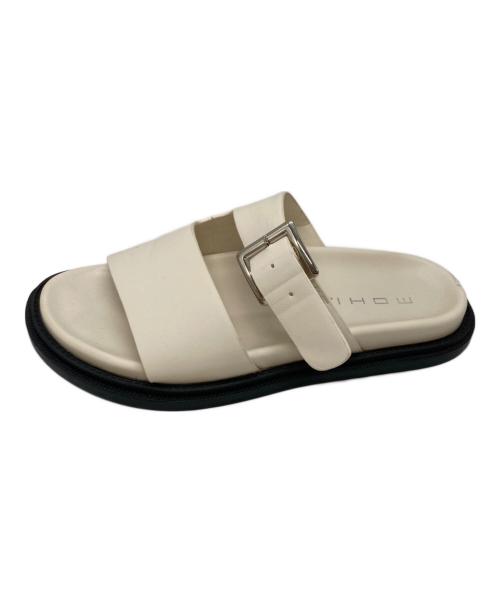 MOHI（モヒ）MOHI (モヒ) 2ベルトフラットサンダル アイボリー サイズ:SIZE 23.5cmの古着・服飾アイテム