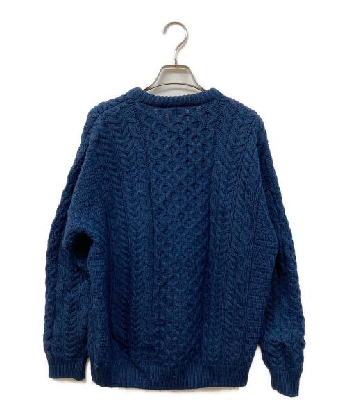 INVERALLAN（インバーアラン）INVERALLAN (インバーアラン) アランニット ネイビー サイズ:	SIZE Mの古着・服飾アイテム