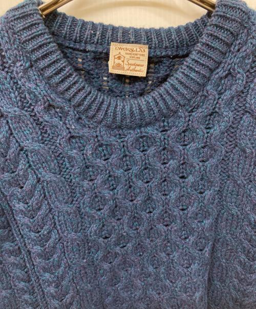 INVERALLAN（インバーアラン）INVERALLAN (インバーアラン) アランニット ネイビー サイズ:	SIZE Mの古着・服飾アイテム
