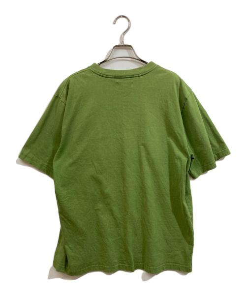 stussy（ステューシー）stussy (ステューシー) Stock Logo SS Crew グリーン サイズ:SIZE Lの古着・服飾アイテム