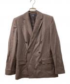 theoryセオリー）の古着「SLEEK FLANNEL BOXY DB JKT」｜ブラウン