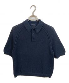 FRED PERRY（フレッドペリー）の古着「和紙ニットポロシャツ」｜ネイビー