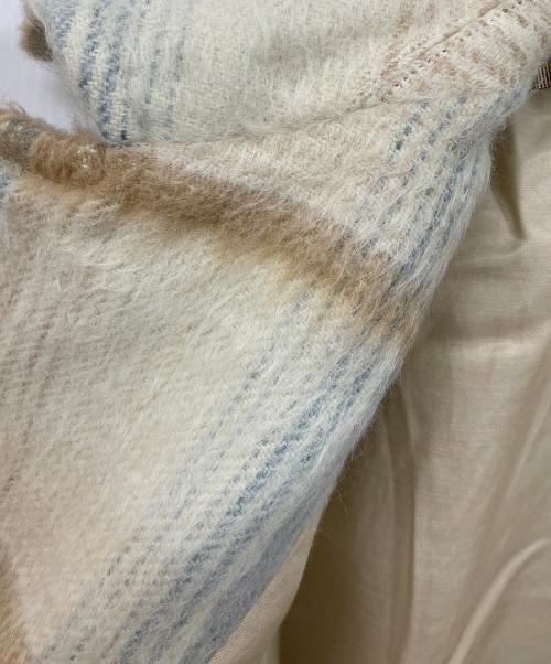 AURALEE（オーラリー）AURALEE (オーラリー) SURI ALPACA SHAGGY CHECK BLOUSON アイボリー サイズ:SIZE 4の古着・服飾アイテム