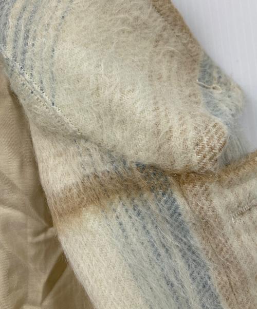 AURALEE（オーラリー）AURALEE (オーラリー) SURI ALPACA SHAGGY CHECK BLOUSON アイボリー サイズ:SIZE 4の古着・服飾アイテム