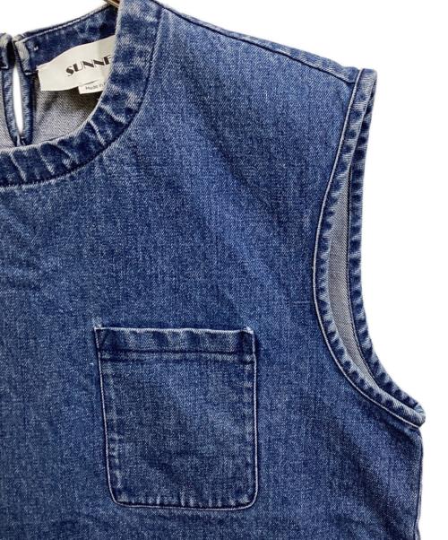 SUNNEI（スンネイ）SUNNEI (スンネイ) denim nosleeve shirts インディゴ サイズ:	SIZE Sの古着・服飾アイテム