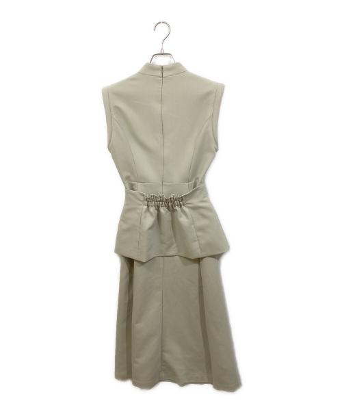 Ameri（アメリ）Ameri (アメリ) ショルダーパッディドペプラムドレス グリーン サイズ:Sの古着・服飾アイテム