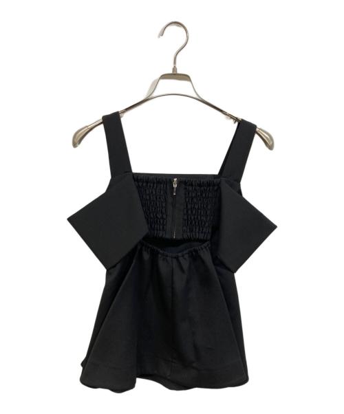 FRAY ID（フレイ アイディー）FRAY ID (フレイ アイディー) オフショルペプラムチュニック ブラック サイズ:	SIZE 1の古着・服飾アイテム