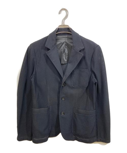 GIORGIO ARMANI（ジョルジョアルマーニ）GIORGIO ARMANI (ジョルジョアルマーニ) メッシュテーラードジャケット ブラック サイズ:	SIZE 48の古着・服飾アイテム