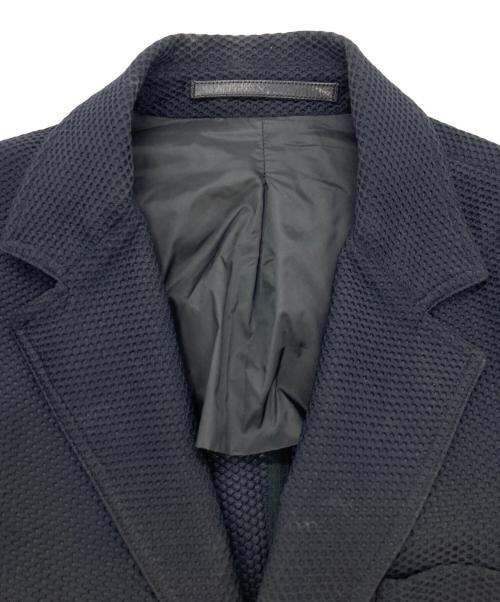 GIORGIO ARMANI（ジョルジョアルマーニ）GIORGIO ARMANI (ジョルジョアルマーニ) メッシュテーラードジャケット ブラック サイズ:	SIZE 48の古着・服飾アイテム