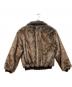 中古・古着 CAMPHOR WOOD (カンファーウッド) fur faux reversible flight jacket ブラック サイズ:SIZE S：17000円