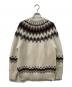 BATONER (バトナ―) MOHAIR NORDIC CREW NECK アイボリー×グレー サイズ:	SIZE M：9000円