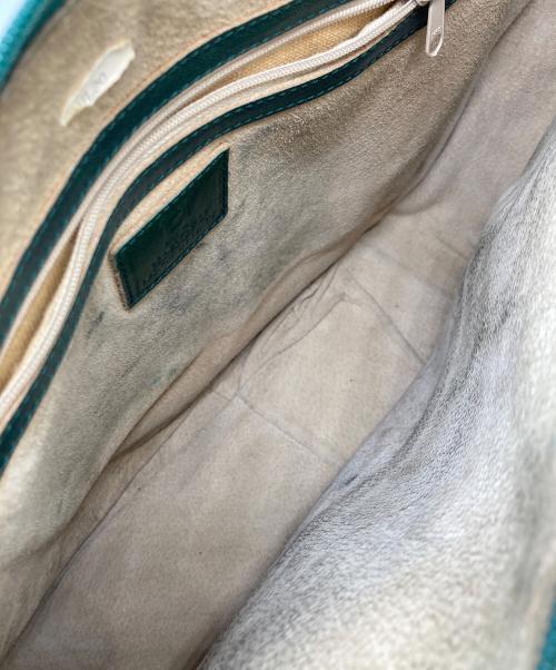 HIROFU（ヒロフ）HIROFU (ヒロフ) レザートートバッグ ダークグリーンの古着・服飾アイテム