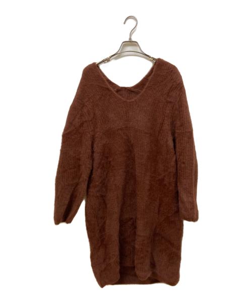 Snidel（スナイデル）Snidel (スナイデル) ニットワンピース ブラウン サイズ:SIZE Freeの古着・服飾アイテム