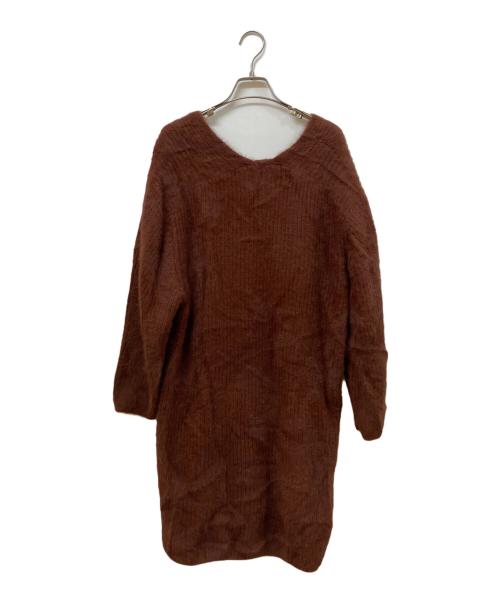 Snidel（スナイデル）Snidel (スナイデル) ニットワンピース ブラウン サイズ:SIZE Freeの古着・服飾アイテム