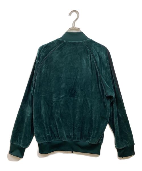 adidas Originals（アディダスオリジナル）adidas originals (アディダスオリジナル) ベロアトラックトップ グリーン サイズ:	SIZE Lの古着・服飾アイテム