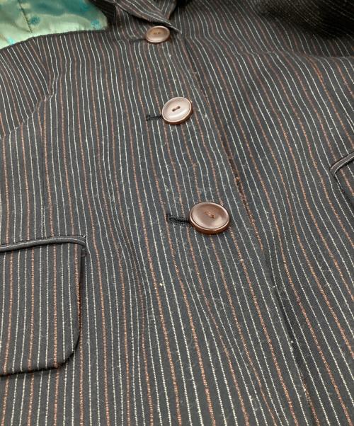 Jean Paul Gaultier FEMME（ジャンポールゴルチエ フェム）Jean Paul Gaultier FEMME (ジャンポールゴルチエ フェム) カットアウトフリンジジャケット グレー サイズ:40の古着・服飾アイテム