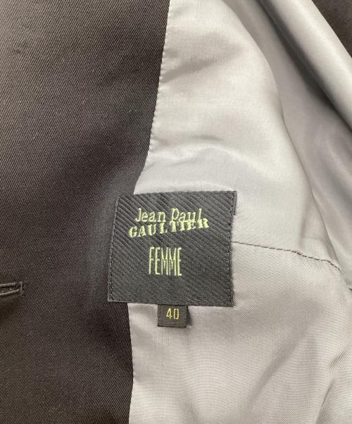Jean Paul Gaultier FEMME（ジャンポールゴルチエ フェム）Jean Paul Gaultier FEMME (ジャンポールゴルチエ フェム) 背面切替ジャケット ブラック サイズ:40の古着・服飾アイテム