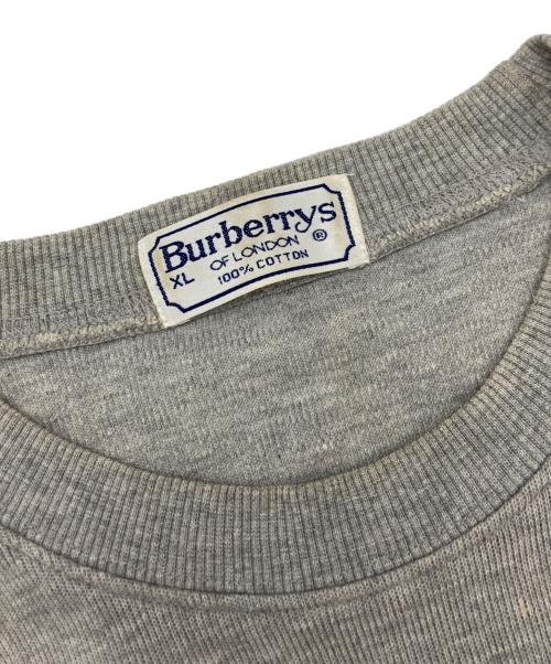 Burberry's（バーバリー）Burberry's (バーバリー) エンブレムロゴスウェット グレー. サイズ:	SIZE XLの古着・服飾アイテム