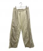 etsintaエシンタ）の古着「リメイクトラックパンツ」｜アイボリー