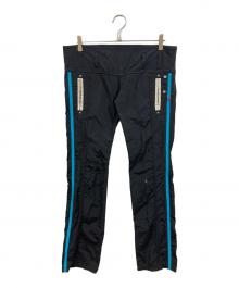 DIESEL（ディーゼル）の古着「サイドラインパンツ」｜ブラック