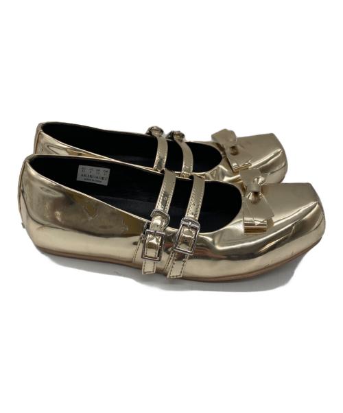 AKIKOAOKI（アキコアオキ）AKIKOAOKI (アキコアオキ) Giselle Flat Mirror Gold ゴールド サイズ:SIZE 21cmの古着・服飾アイテム