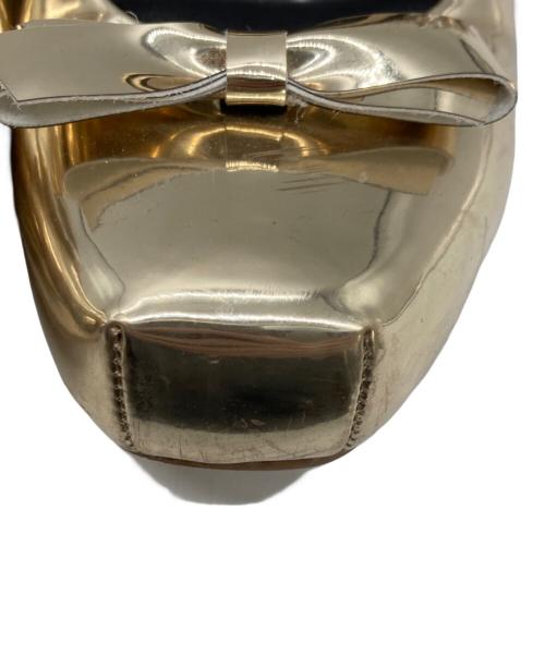 AKIKOAOKI（アキコアオキ）AKIKOAOKI (アキコアオキ) Giselle Flat Mirror Gold ゴールド サイズ:SIZE 21cmの古着・服飾アイテム