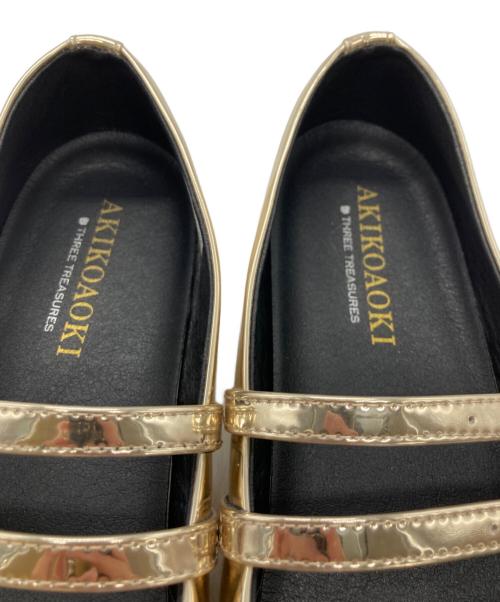 AKIKOAOKI（アキコアオキ）AKIKOAOKI (アキコアオキ) Giselle Flat Mirror Gold ゴールド サイズ:SIZE 21cmの古着・服飾アイテム