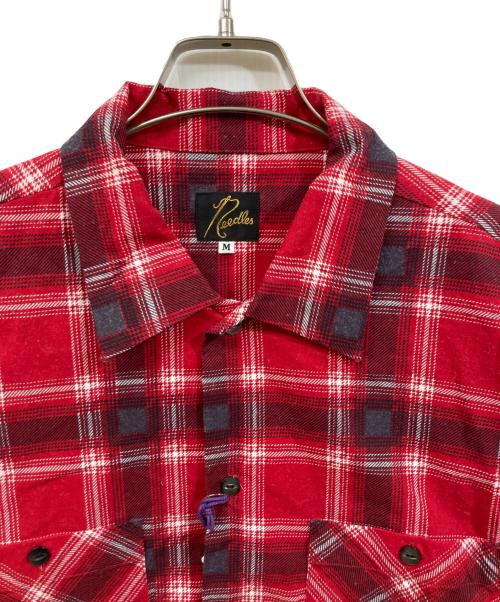 Needles（ニードルズ）Needles (ニードルズ) One-Up Shirt - Printed Flannel / Plaid レッド サイズ:	SIZE Mの古着・服飾アイテム