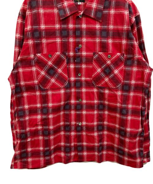 Needles（ニードルズ）Needles (ニードルズ) One-Up Shirt - Printed Flannel / Plaid レッド サイズ:	SIZE Mの古着・服飾アイテム