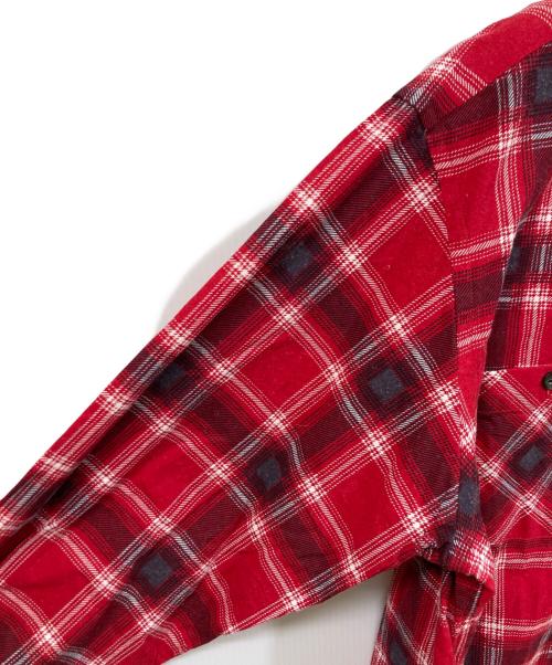 Needles（ニードルズ）Needles (ニードルズ) One-Up Shirt - Printed Flannel / Plaid レッド サイズ:	SIZE Mの古着・服飾アイテム