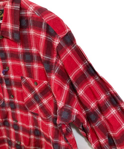 Needles（ニードルズ）Needles (ニードルズ) One-Up Shirt - Printed Flannel / Plaid レッド サイズ:	SIZE Mの古着・服飾アイテム