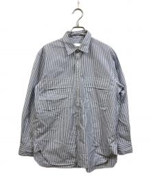 COLON（コロン）の古着「ダブルポケットシャツ」｜ブルー