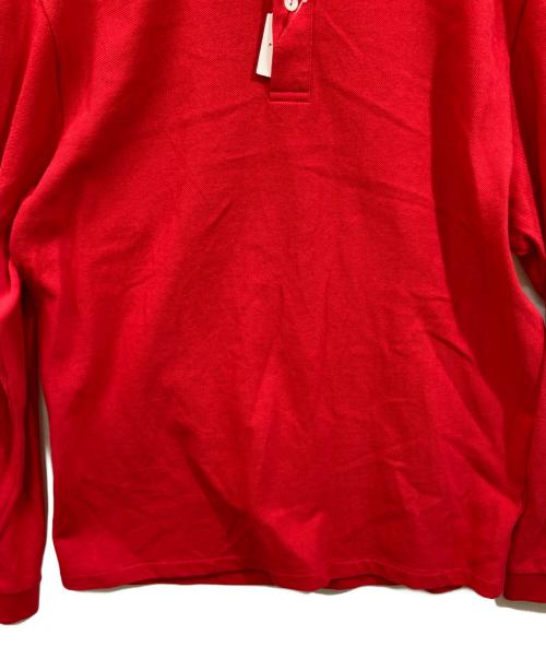 ELACIO（エラシオ）ELACIO (エラシオ) 鹿の子 L/Sポロシャツ レッド サイズ:SIZE 4の古着・服飾アイテム