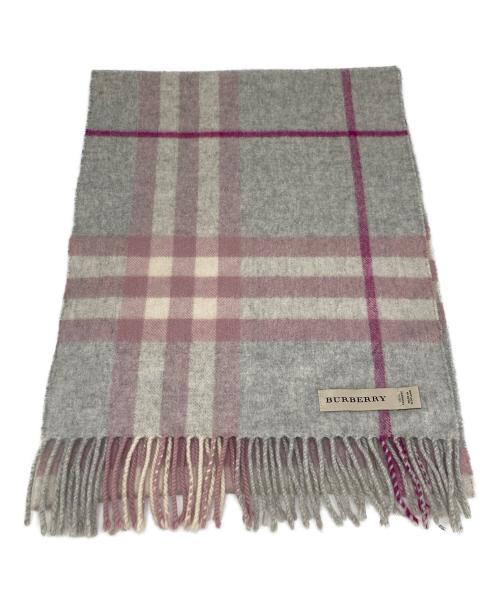 BURBERRY（バーバリー）BURBERRY (バーバリー) カシミヤストール グレーの古着・服飾アイテム