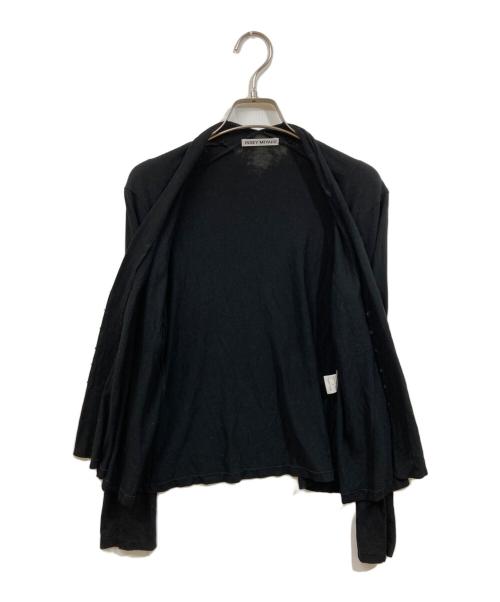 ISSEY MIYAKE（イッセイミヤケ）ISSEY MIYAKE (イッセイミヤケ) カーディガン ブラック サイズ:	SIZE 2の古着・服飾アイテム