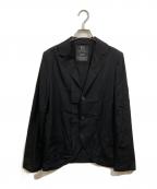 Y'sワイズ）の古着「ウールギャバジンシャツジャケット」｜ブラック