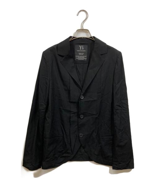 Y's（ワイズ）Y's (ワイズ) ウールギャバジンシャツジャケット ブラック サイズ:	SIZE 2の古着・服飾アイテム