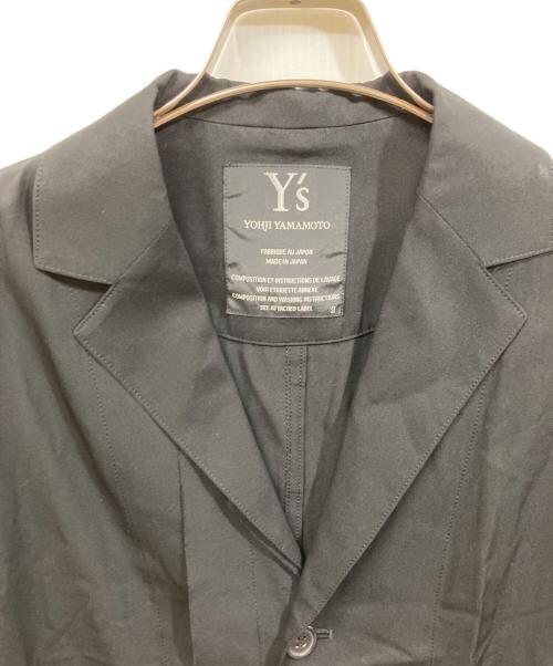 Y's（ワイズ）Y's (ワイズ) ウールギャバジンシャツジャケット ブラック サイズ:	SIZE 2の古着・服飾アイテム