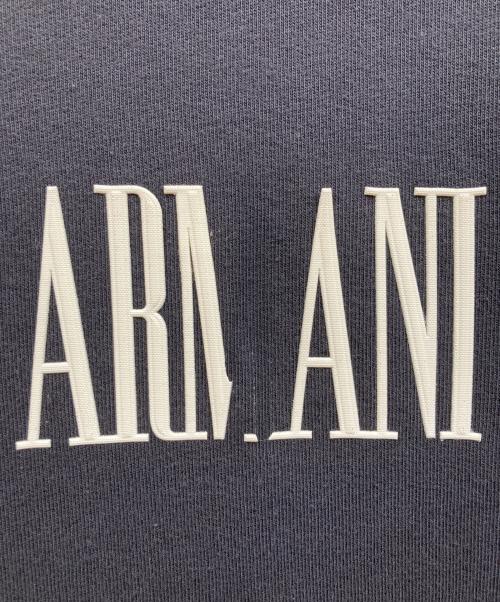 EMPORIO ARMANI（エンポリオ アルマーニ）EMPORIO ARMANI (エンポリオ アルマーニ) ラバーロゴ クルーネックスウェット ネイビー サイズ:	SIZE Lの古着・服飾アイテム