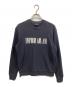 EMPORIO ARMANI（エンポリオ アルマーニ）の古着「ラバーロゴ クルーネックスウェット」｜ネイビー