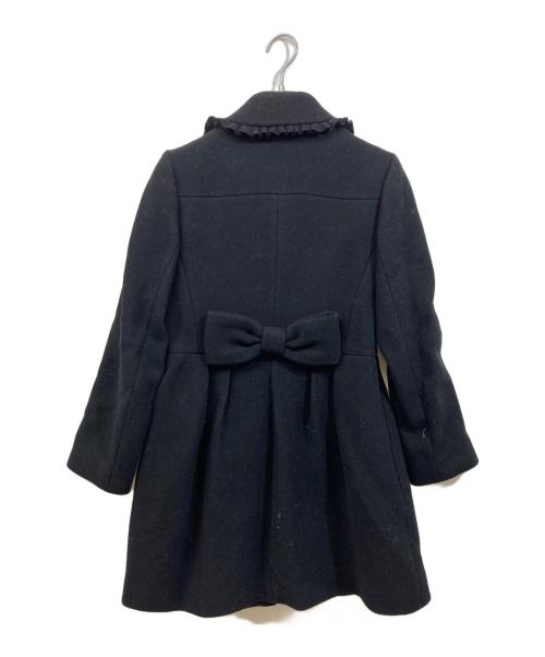 Kate Spade（ケイトスペード）Kate Spade (ケイトスペード) フリルウールコート ブラック サイズ:	SIZE 4の古着・服飾アイテム