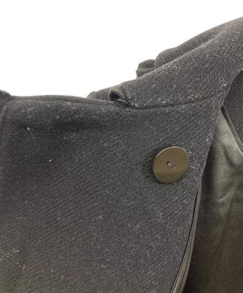 Kate Spade（ケイトスペード）Kate Spade (ケイトスペード) フリルウールコート ブラック サイズ:	SIZE 4の古着・服飾アイテム
