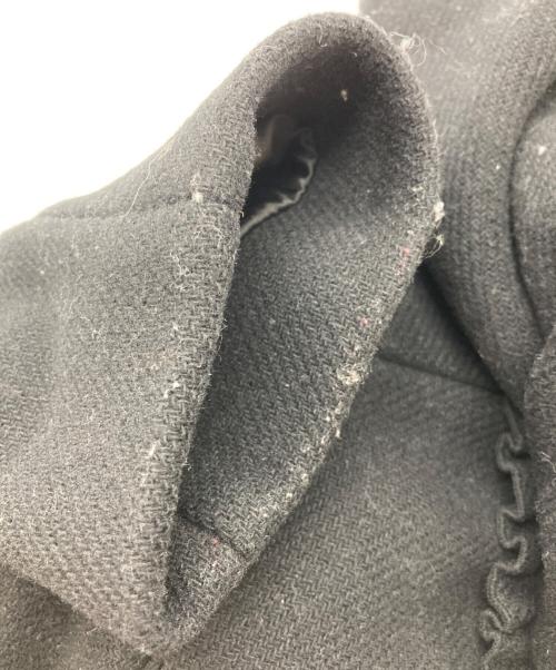 Kate Spade（ケイトスペード）Kate Spade (ケイトスペード) フリルウールコート ブラック サイズ:	SIZE 4の古着・服飾アイテム