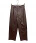 AEWEN MATOPH（イウエン マトフ）の古着「レザーライクパンツ」｜ブラウン